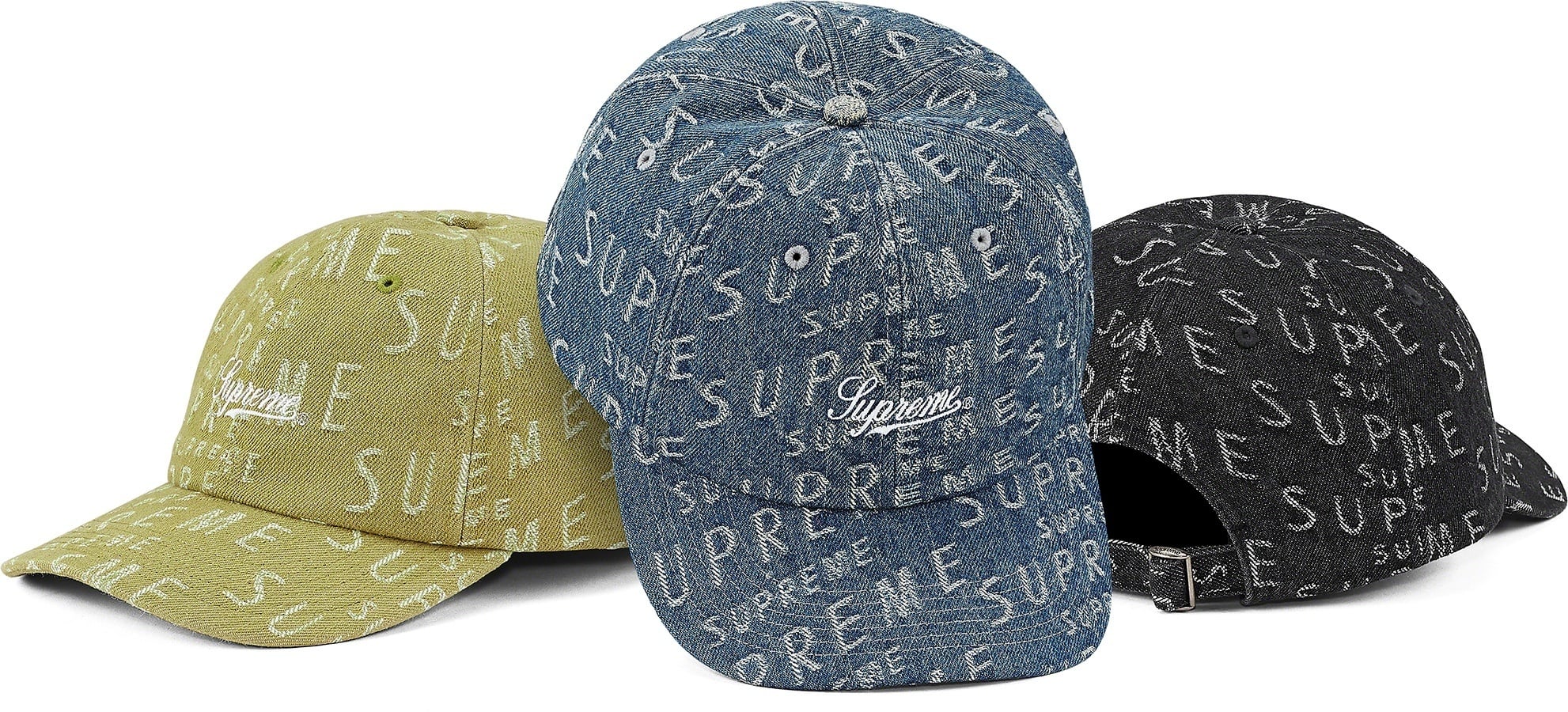 Warp Jacquard Logos Denim 6-Panel